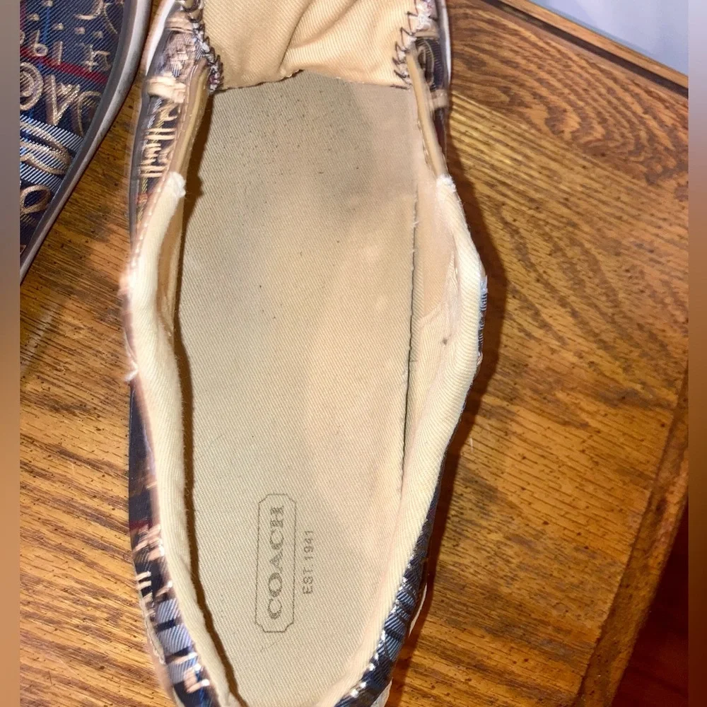 Coach Barrett Tartan Graffiti Sneakers 8.5